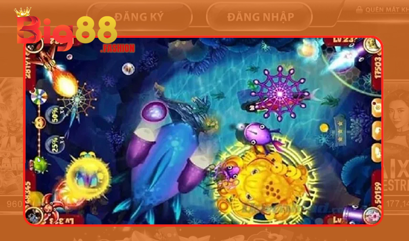 Đa dạng các loại cá trong game Bắn cá Đại Hải Trình