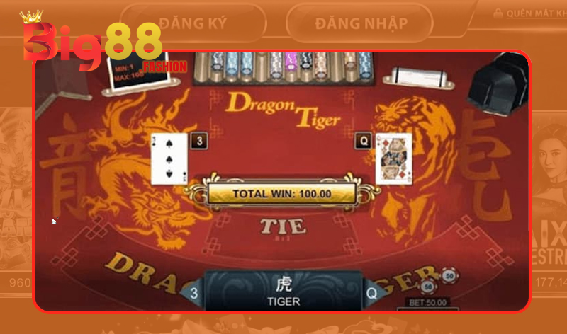Giải trí game bài Rồng Hổ tại Big88 đặc sắc